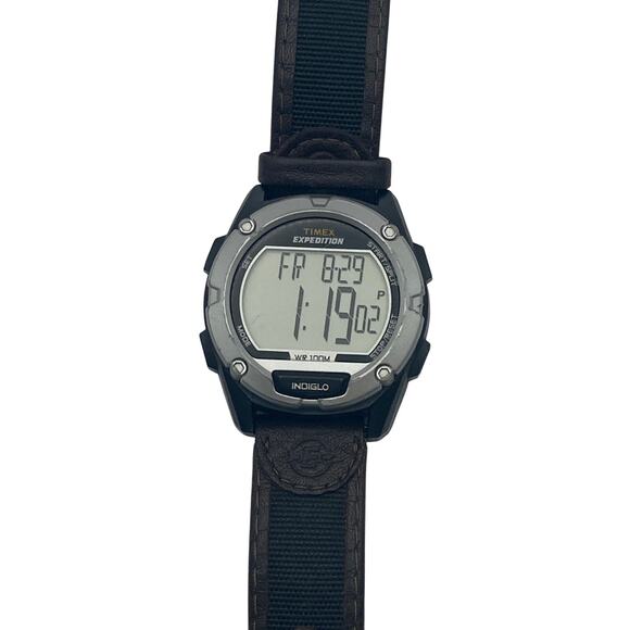 Timex Expedition Indiglo Men's Watch 41mm New Battery - Adjustable Band WR 100M - Picture 1 of 9